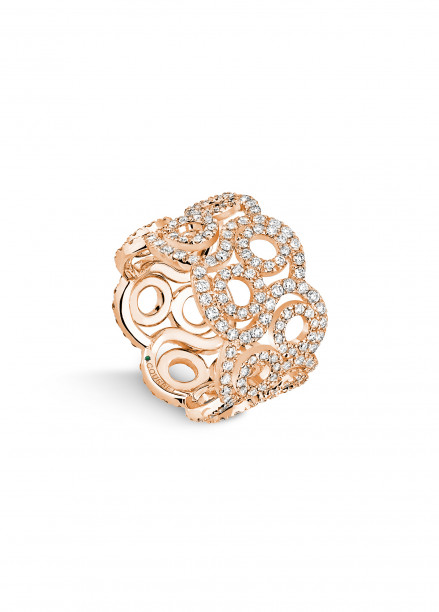 Bague O2 Couture en or rose - Courbet