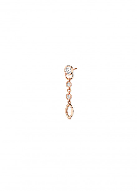 Mono BO Pendante CO en or rose 0,2carats - Courbet