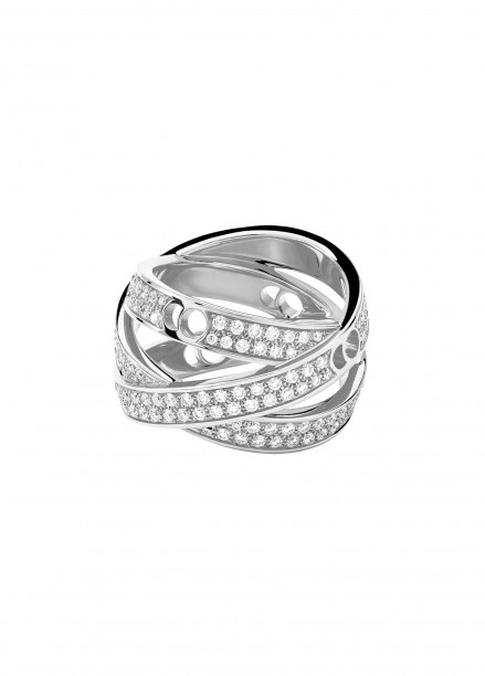 Bague ECLIPSE Couture en or blanc 18K - Vue 1 - Courbet