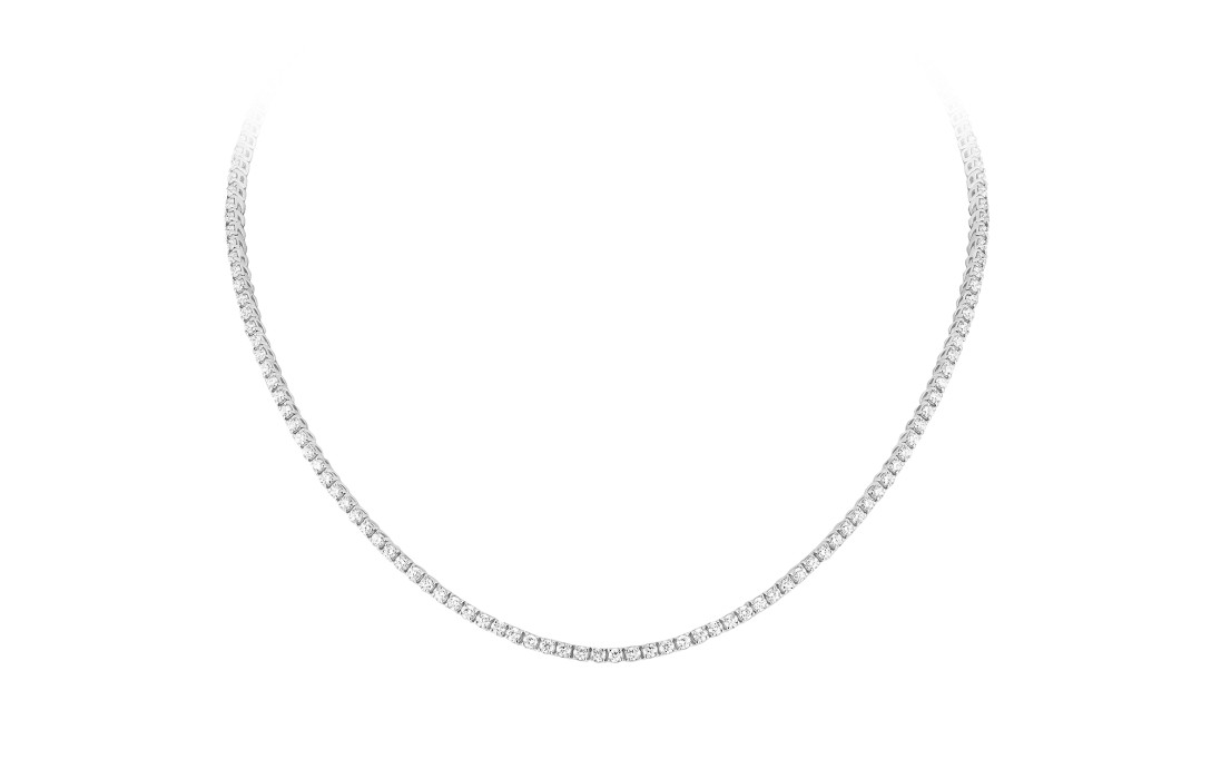 Collier Rivière en or blanc 18K recyclé et diamants de synthèse - Courbet - Vue 1 - Courbet