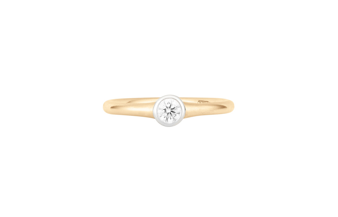 Bague Origine - Or jaune 18K (2,60 g), diamant 0,10 ct - Courbet