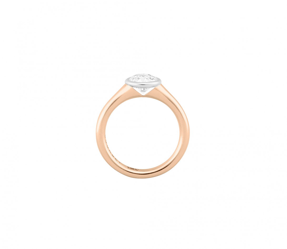 Bague Origine - Or rose 18K (3,00 g), diamant 1 ct - Vue 2