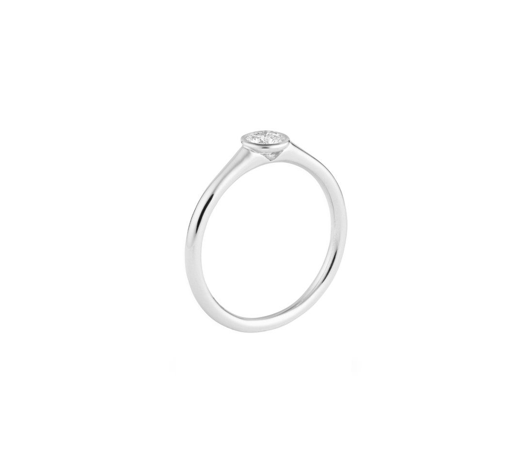 Bague Origine - Or blanc 18K (3,00 g), diamant 0,50 ct - Vue 3