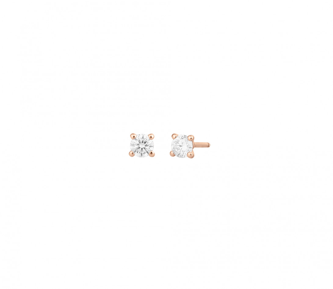 Boucles d'oreilles Martini - Or rose 18K - Vue 1