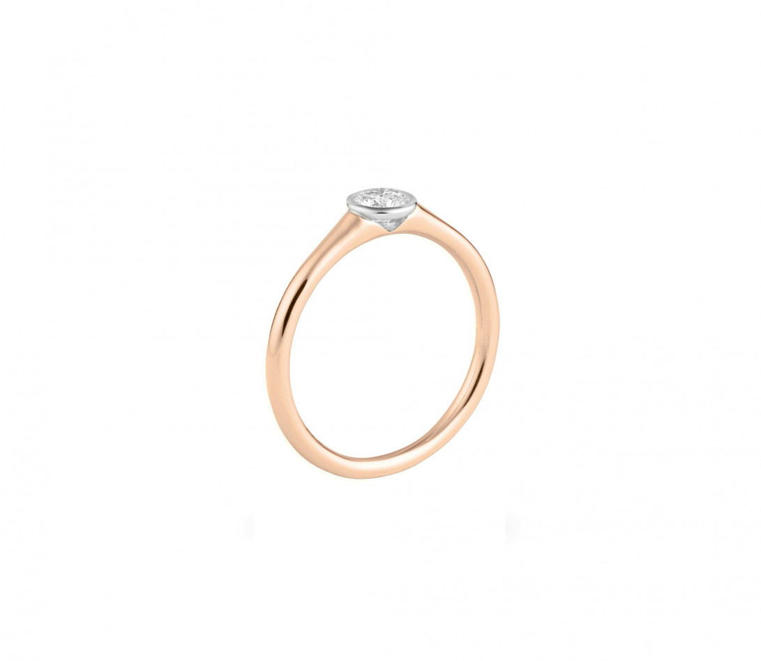 Bague Origine - Or rose 18K (3,00 g), diamant 0,50 ct - Vue 3