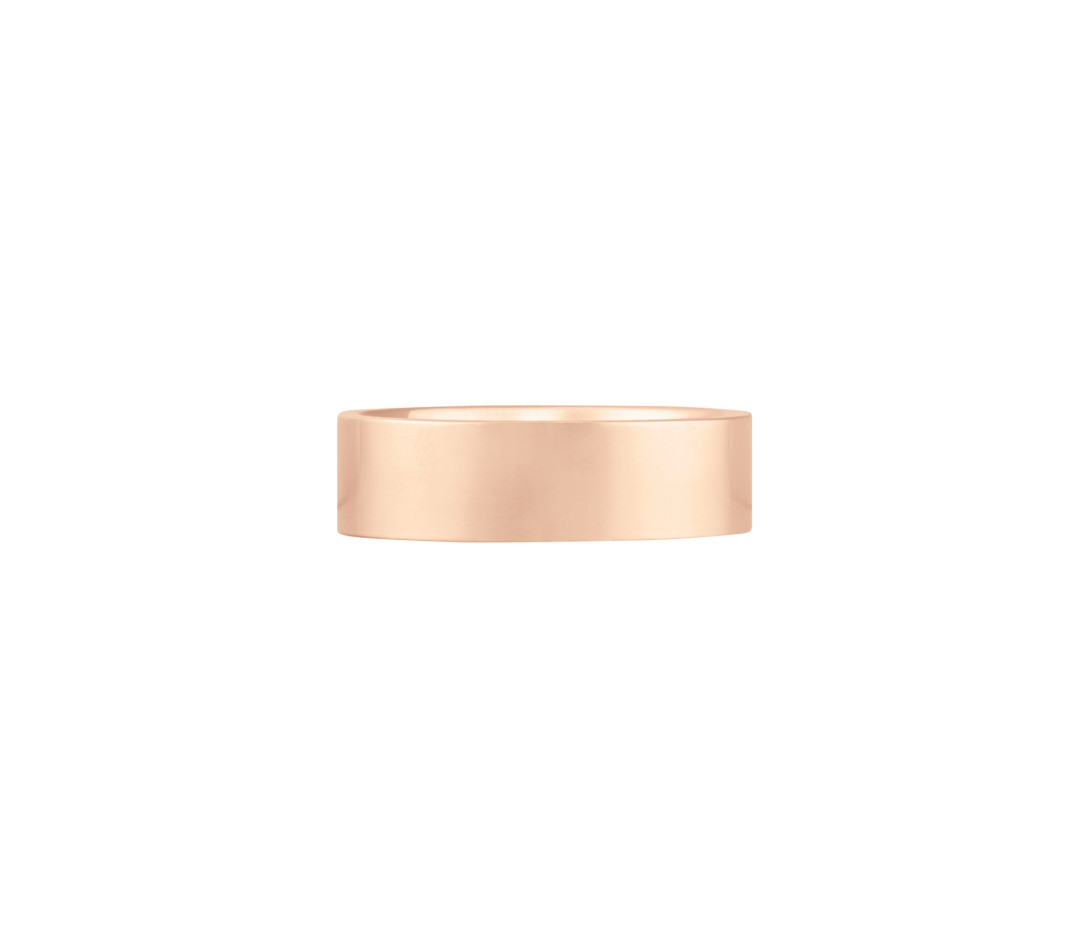 Alliance (6 mm) - Or rose 18K (8,70 g) - Face