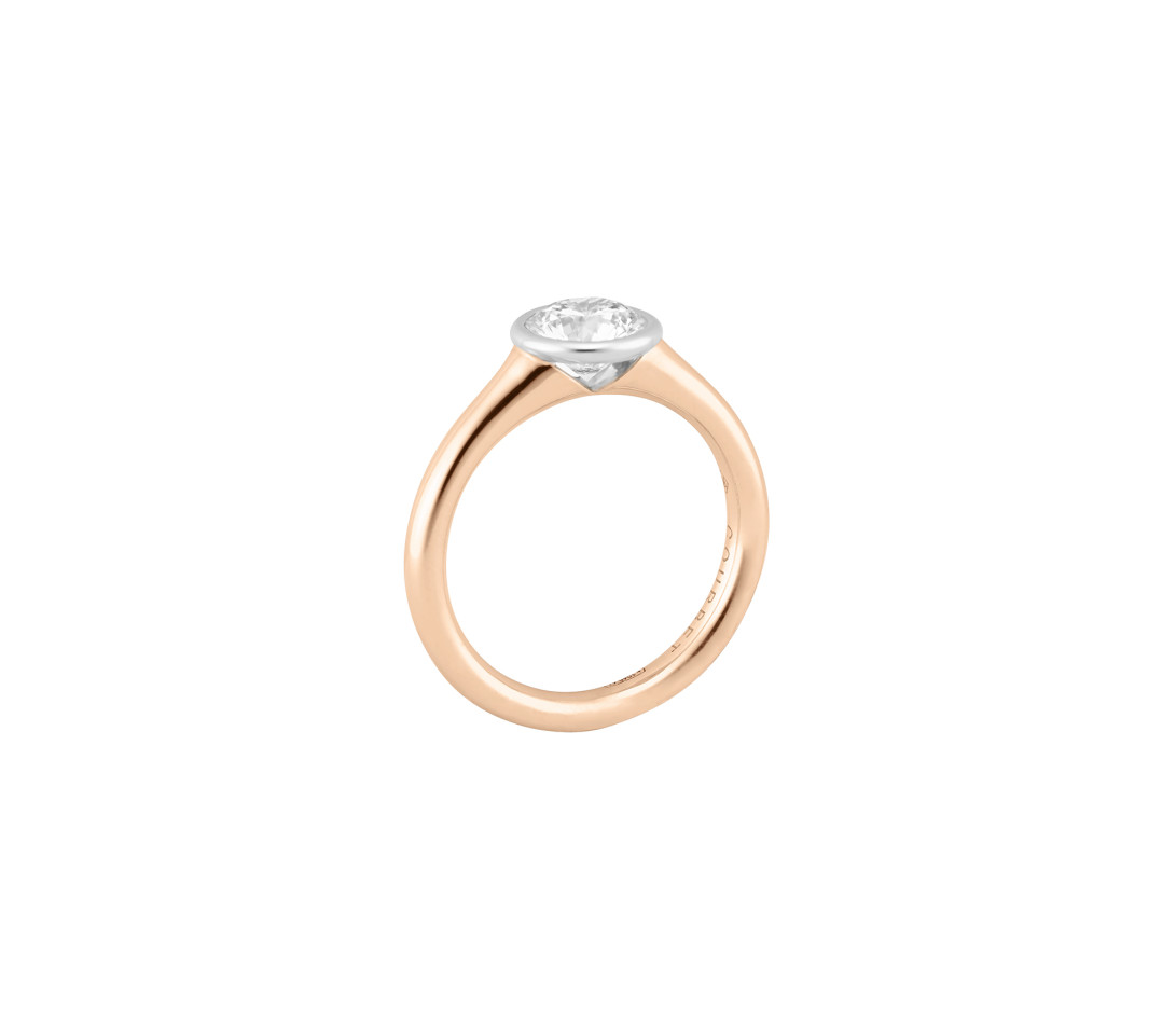 Bague Origine - Or rose 18K (3,00 g), diamant 1 ct - Vue 3