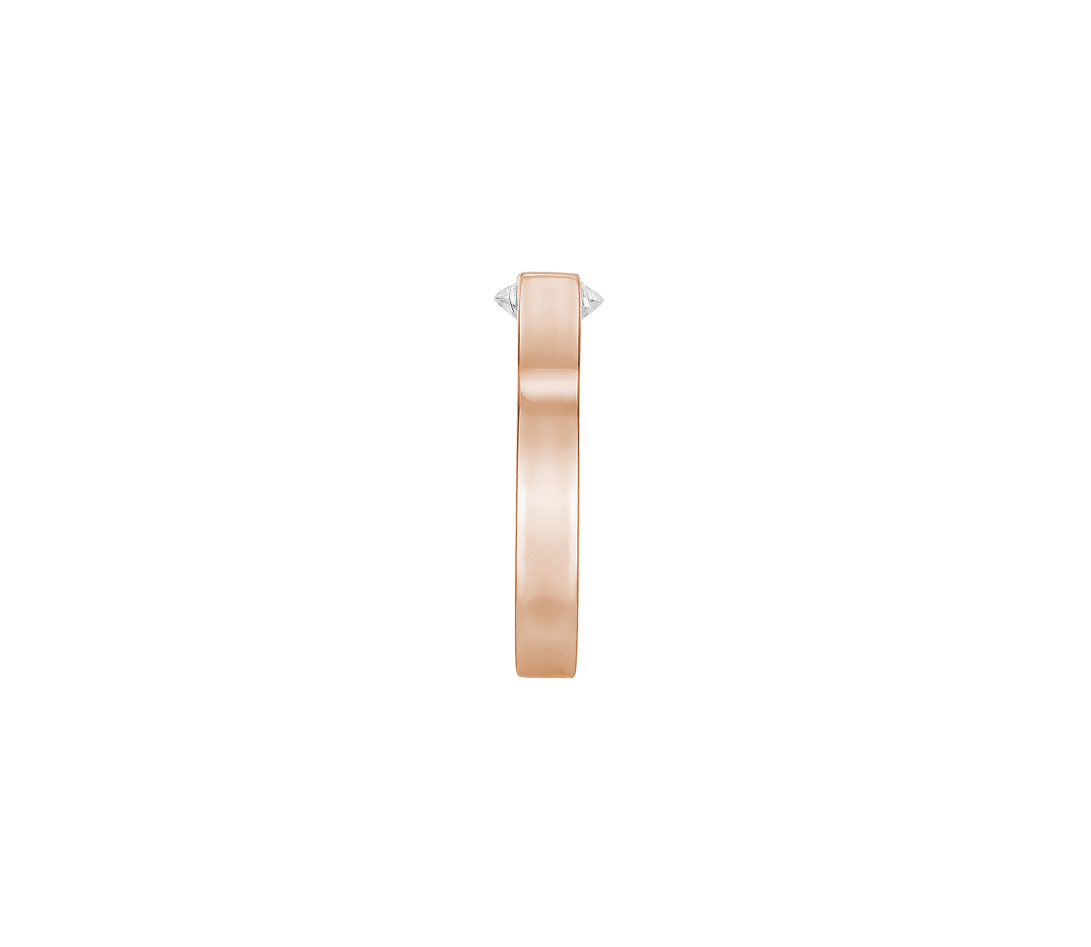 Bague Icone - Or Rose 18K (8,00 g), diamant 0,7 ct