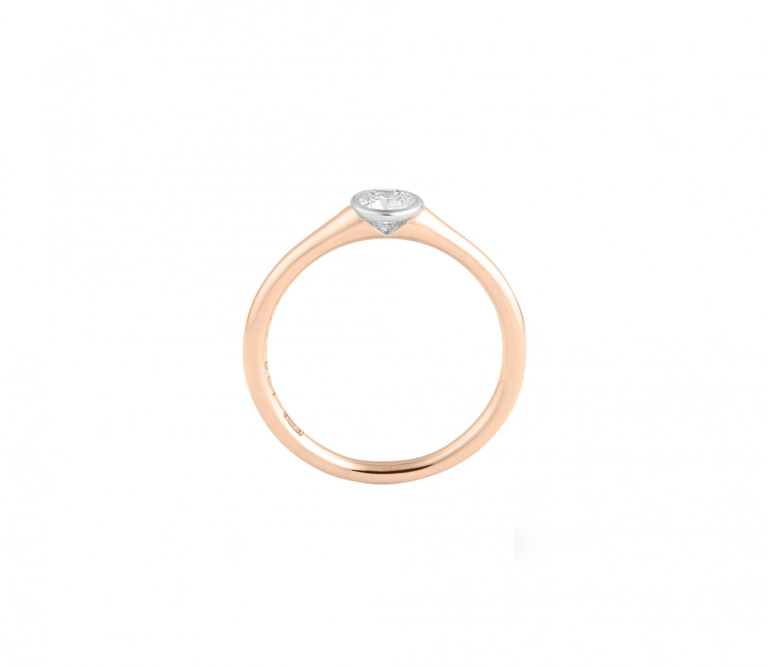 Bague Origine - Or rose 18K (3,00 g), diamant 0,30 ct - Vue 2