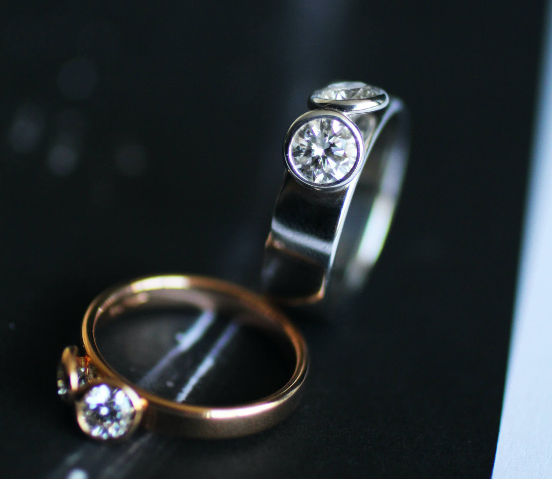 Bague 2 Courbet - Or rose 18K (3,50 g),  diamant 1 carat - Vue 6