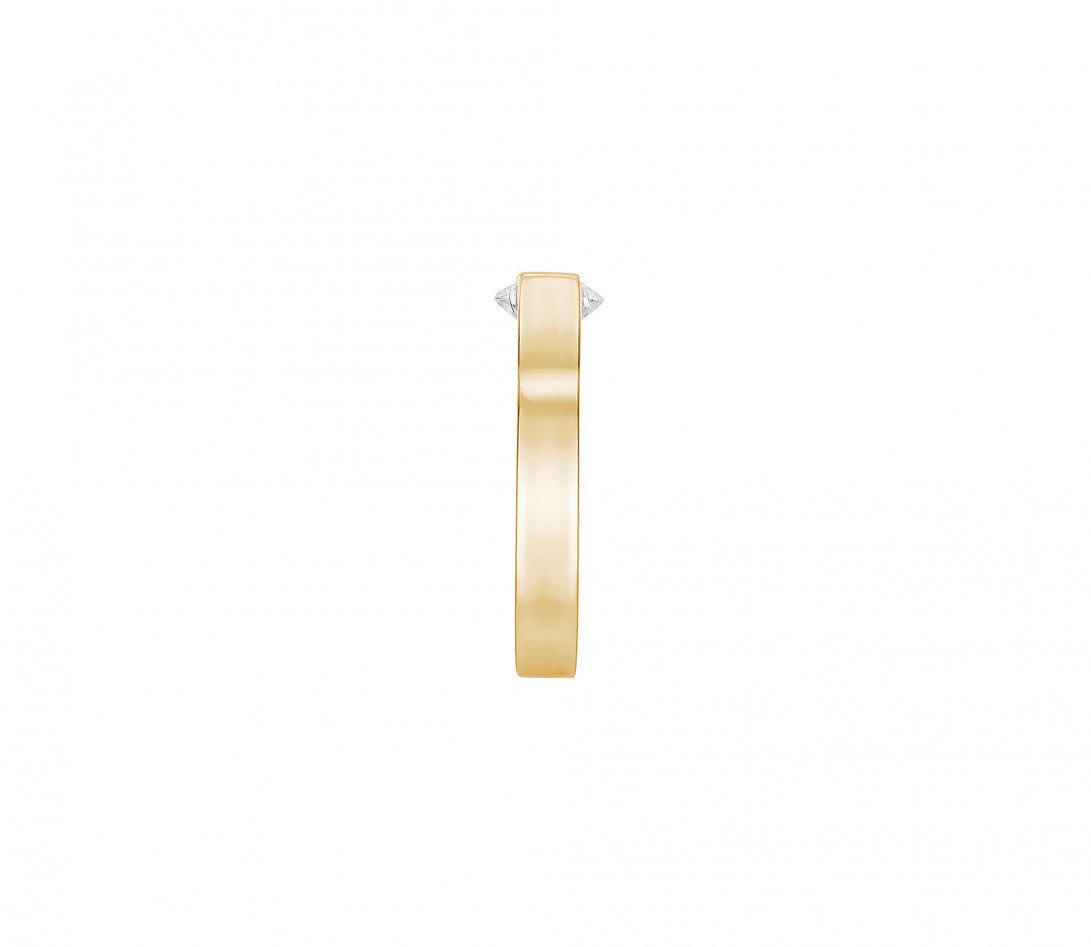 Bague Icone - Or jaune 18K (8,00 g), diamant 0,7 ct-Porté1