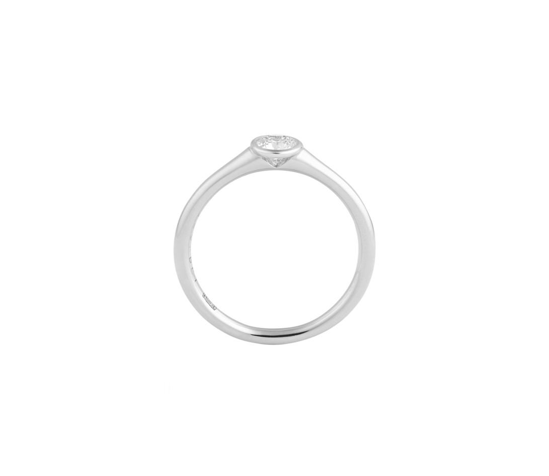 Bague Origine - Or blanc 18K (3,00 g), diamant 0,30 ct - Vue 2