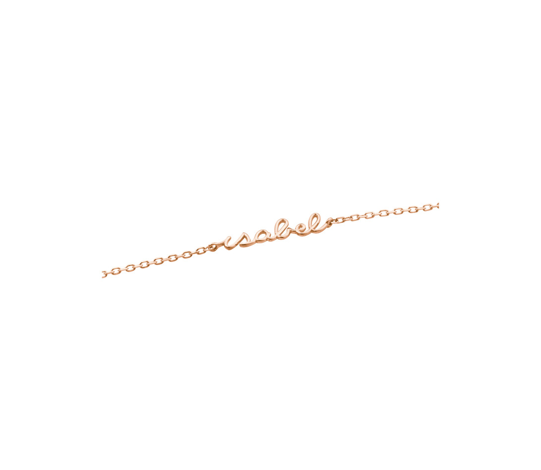 Collier Origine personnalisé - Or rose 18K (1,70 g), diamants 0,3 cts - Vue 3