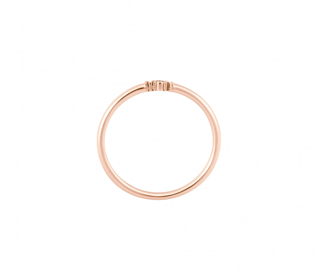 Alliance (1,4 mm) - Or rose 18K (3,50 g) - Face