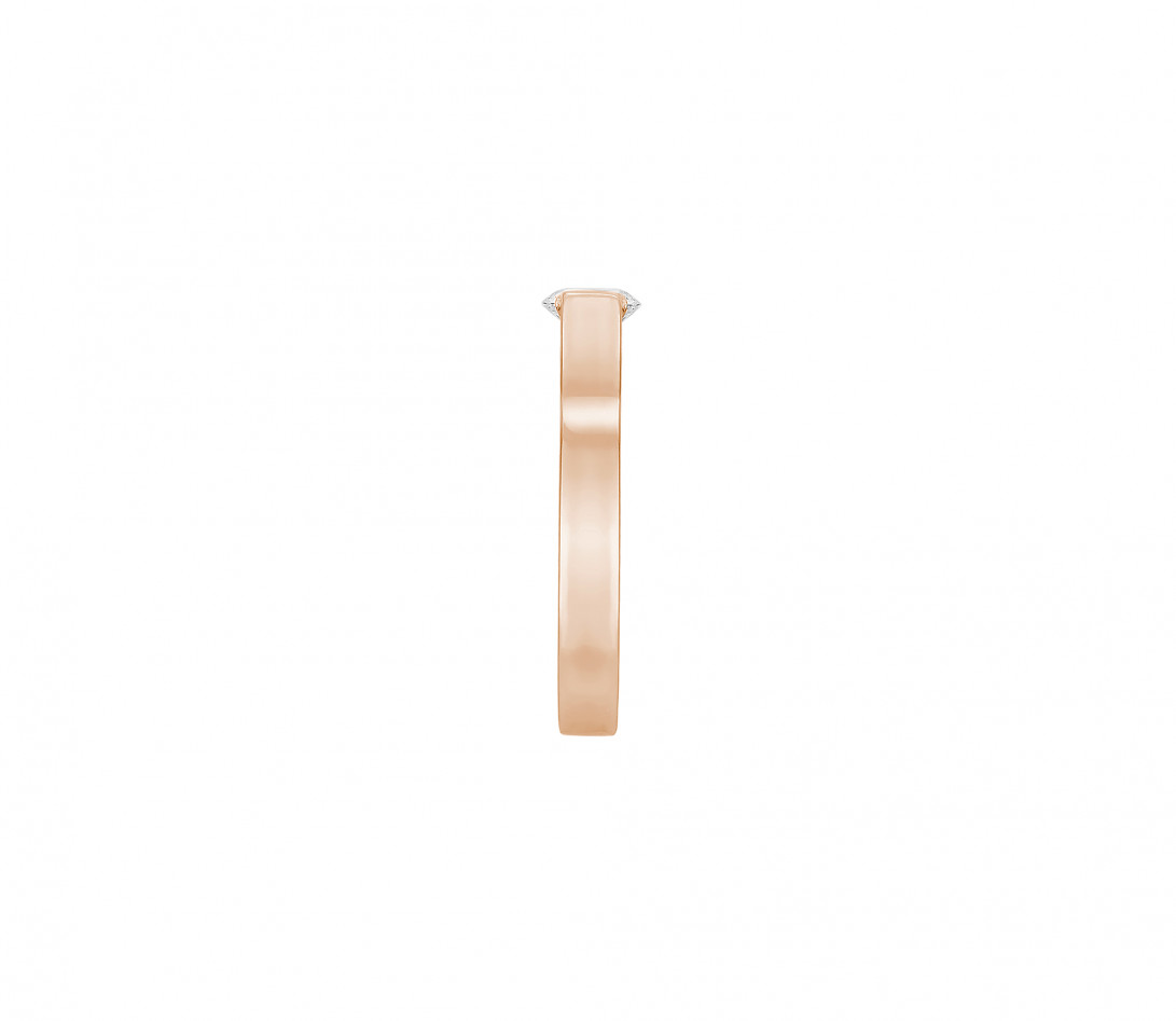 Bague Icone - Or Rose 18K (8,00 g), diamant 0,7 ct