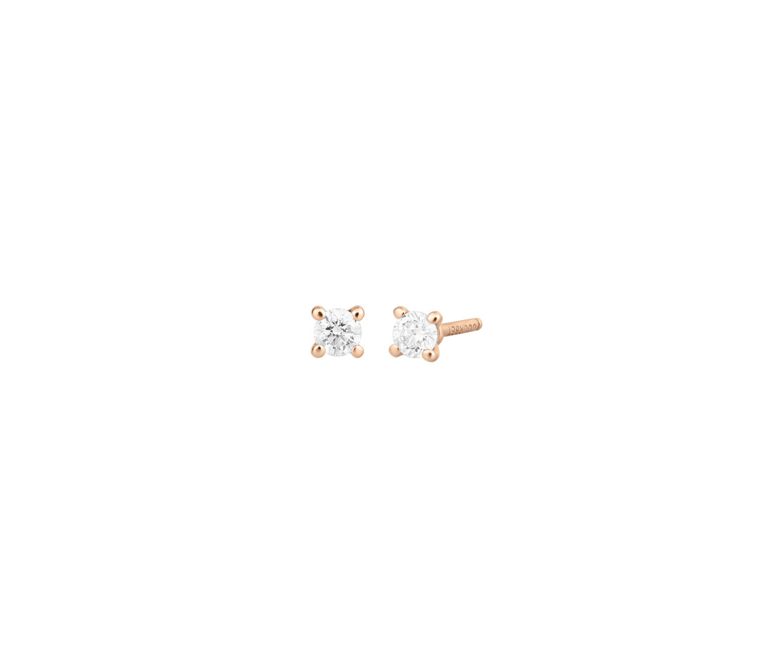 Boucles d'oreilles Martini - Or rose 18K - Vue 1