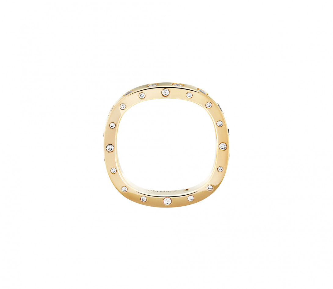 Bague Or Jaune et Diamants de synthèse 0,67 ct - Eclipse - Vue 2