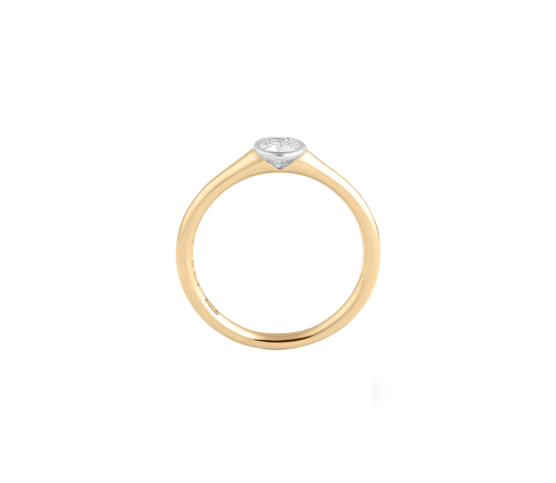 Bague Origine - Or jaune 18K (3,00 g), diamant 0,30 ct - Vue 2